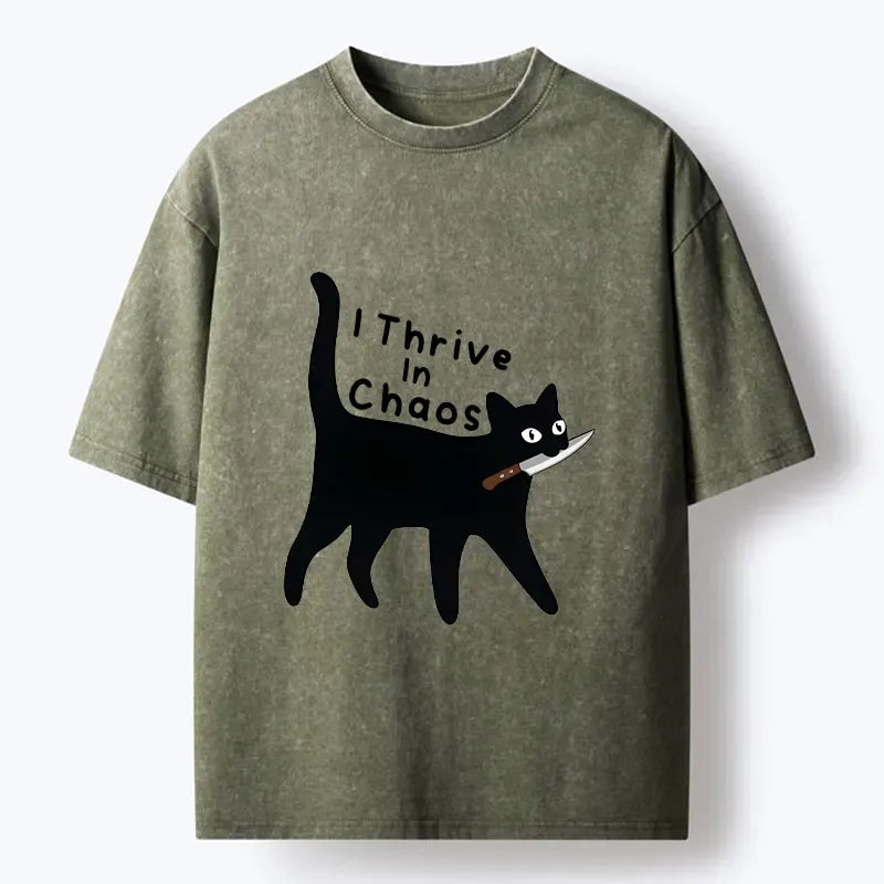 Chaotic Knife Cat Shirt Gift for Him