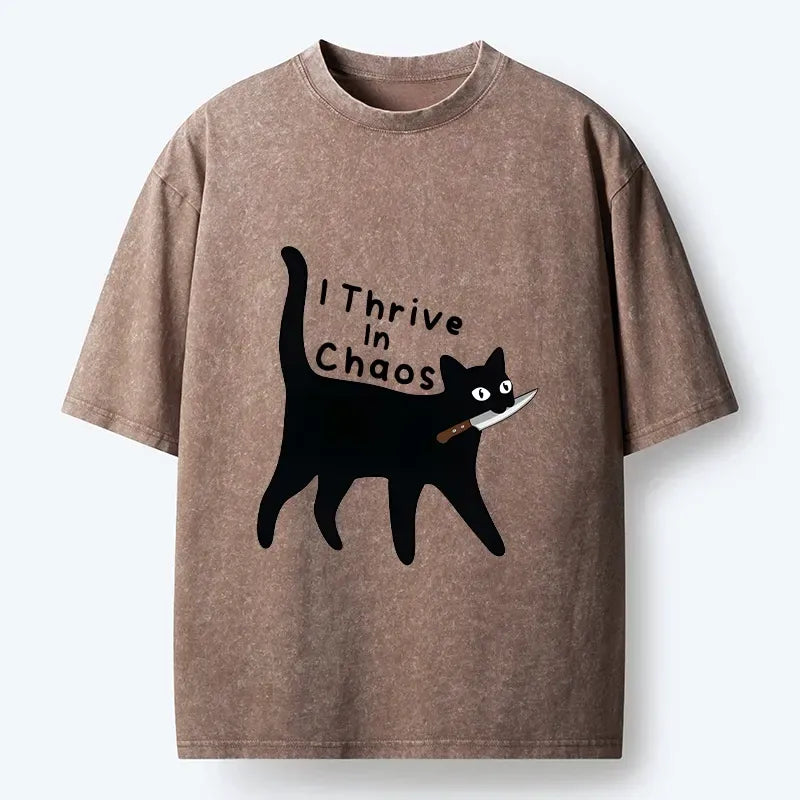 Japanese Black Cat T-Shirt for Daily Wear