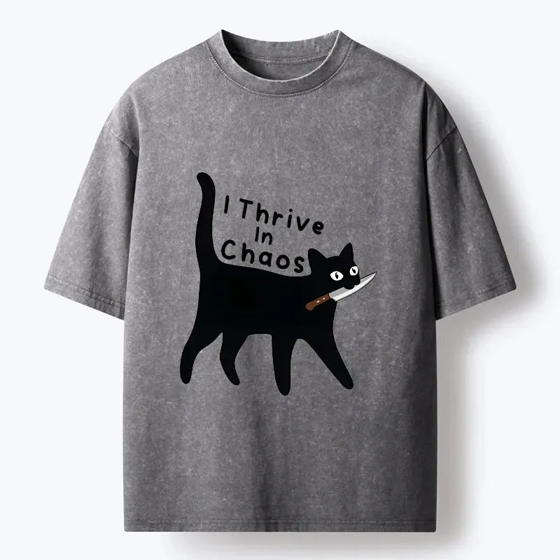 Chaotic Knife Cat Shirt Gift for Him