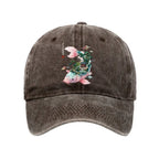 unisex japanese washed koi cap