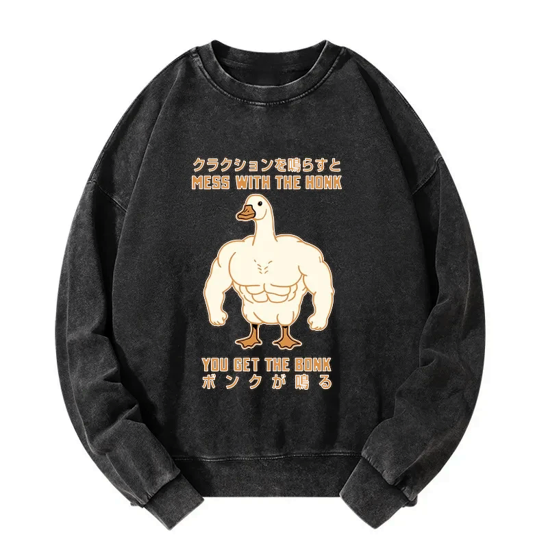 Kyoto-Lion Strong Goose Japanese Washed Sweatshirt
