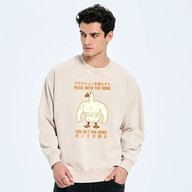 Japanese streetwear sweatshirt for men