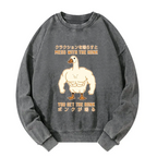 Kyoto Lion Japanese washed sweatshirt free shipping