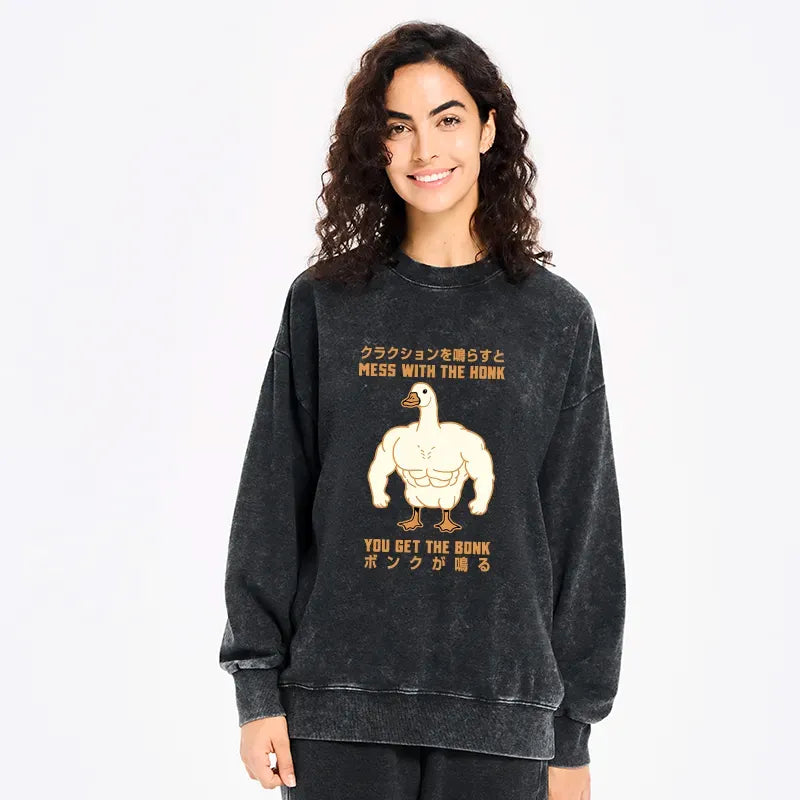 Kyoto-Lion Strong Goose Japanese Washed Sweatshirt