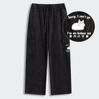Kyoto-Lion Indoor Kitten Washed Utility Sweatpants