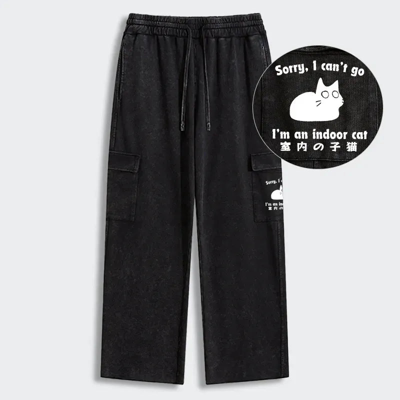Kyoto-Lion Indoor Kitten Washed Utility Sweatpants