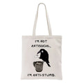 Cool crow coffee tote bag gift idea