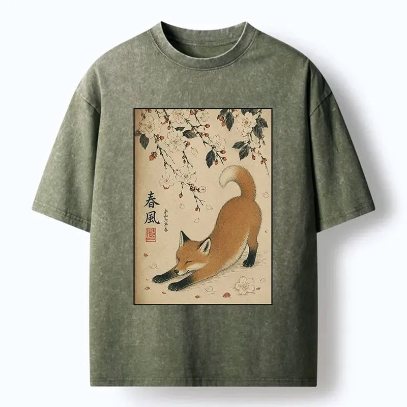 Relaxed Fit Sakura T-Shirt Free Shipping