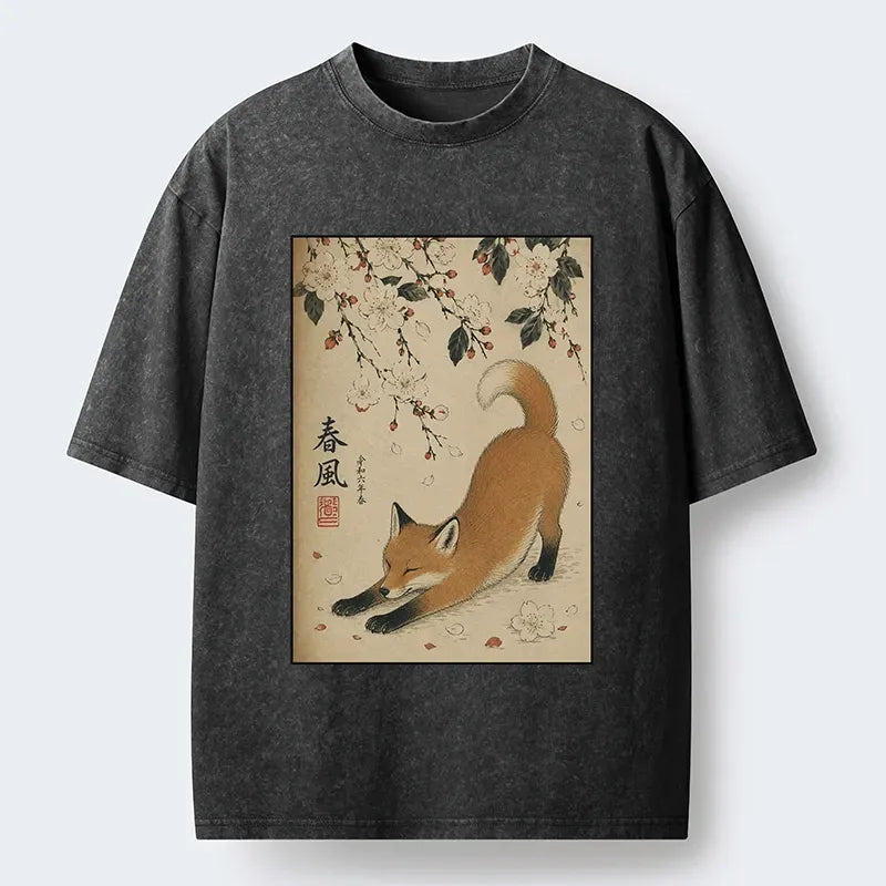 Relaxed Fit Sakura T-Shirt Free Shipping