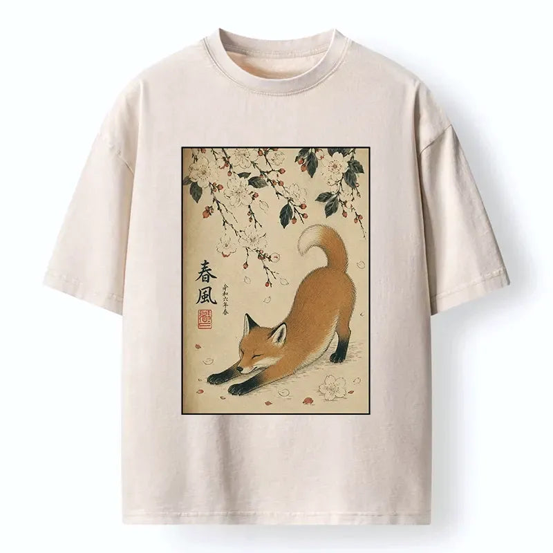 Relaxed Fit Sakura T-Shirt Free Shipping