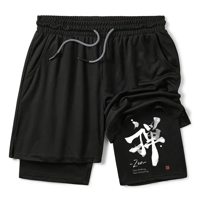 Kyoto Lion Zen Training Shorts for Daily Wear