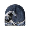 Kyoto-Lion Great Wave Fuzzy Beanie
