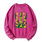 trendy japanese ninja print sweatshirt for streetwear