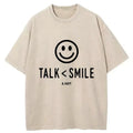 Kyoto-Lion Talk Less Smile More Washed T-Shirt