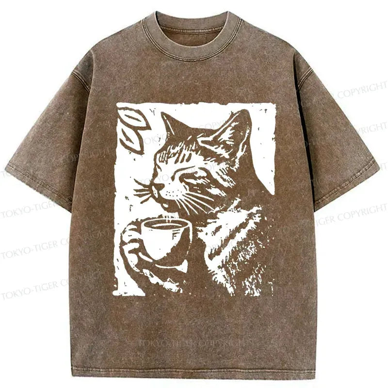 Ukiyo-e Cat T-Shirt for Casual Streetwear
