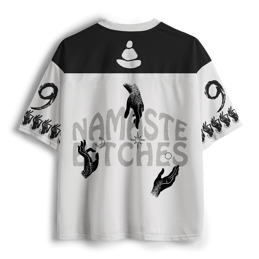 Kyoto-Lion Funny Zen:Namaste Bitches Mesh Jersey