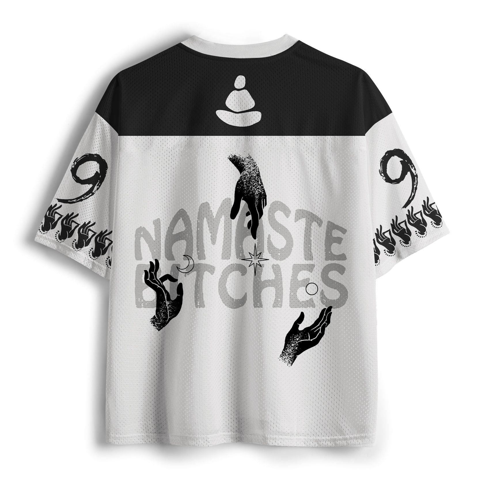 Kyoto-Lion Funny Zen:Namaste Bitches Mesh Jersey