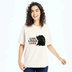 Japanese Mothman Washed T-Shirt for Daily Wear