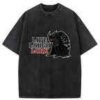 Kyoto-Lion Mothman In The Shadows Washed T-Shirt