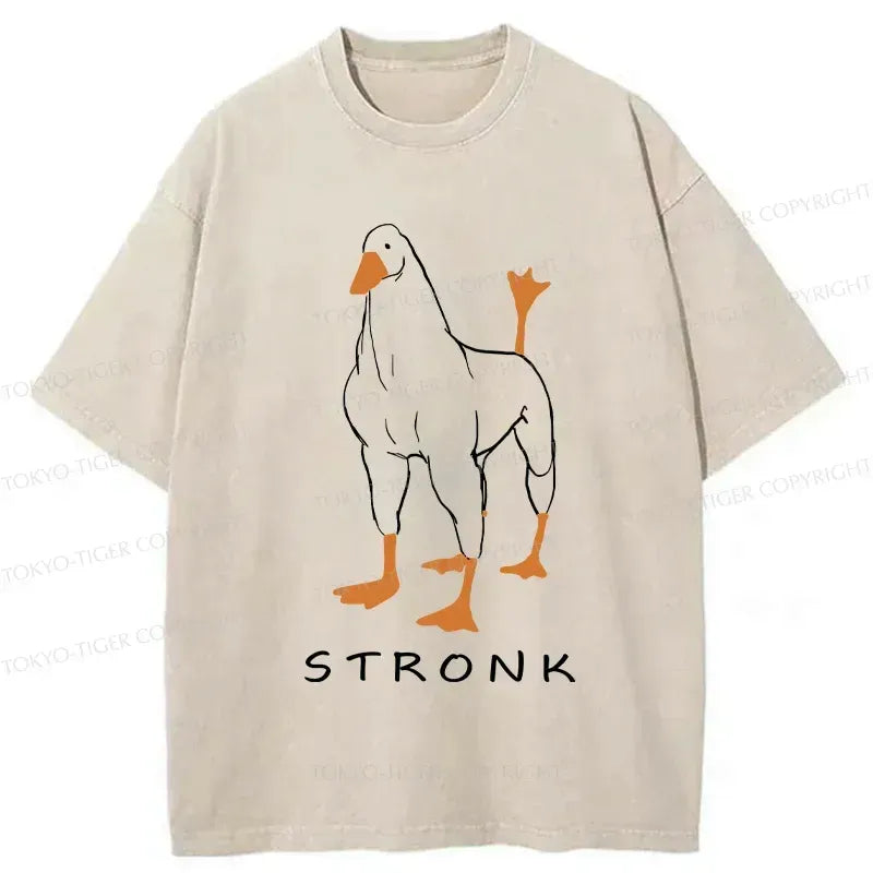 Kyoto-Lion Strong Goose Washed T-Shirt