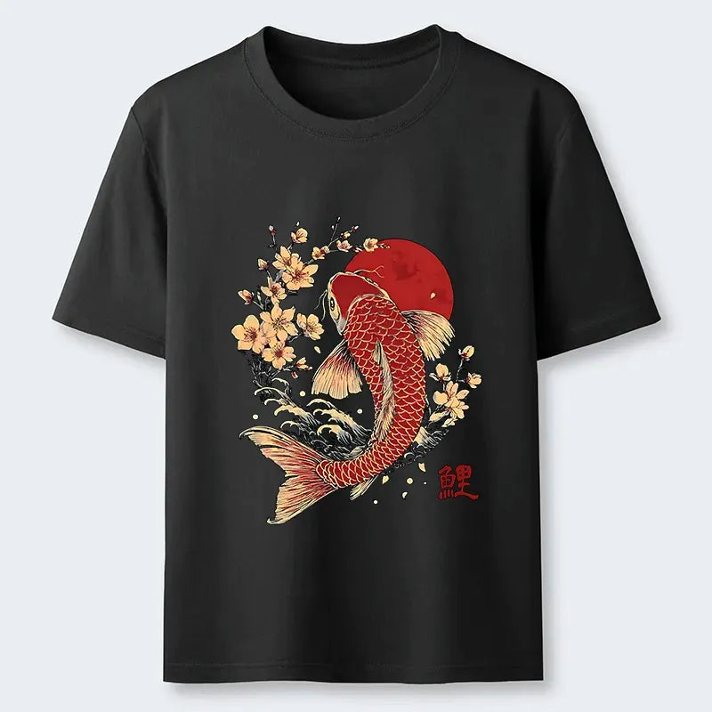 Japanese Koi Classic T-Shirt for Daily Wear