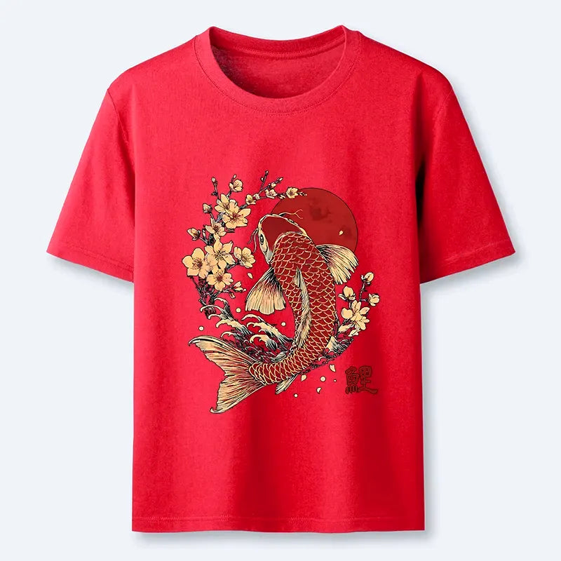 Japanese Koi Classic T-Shirt for Daily Wear