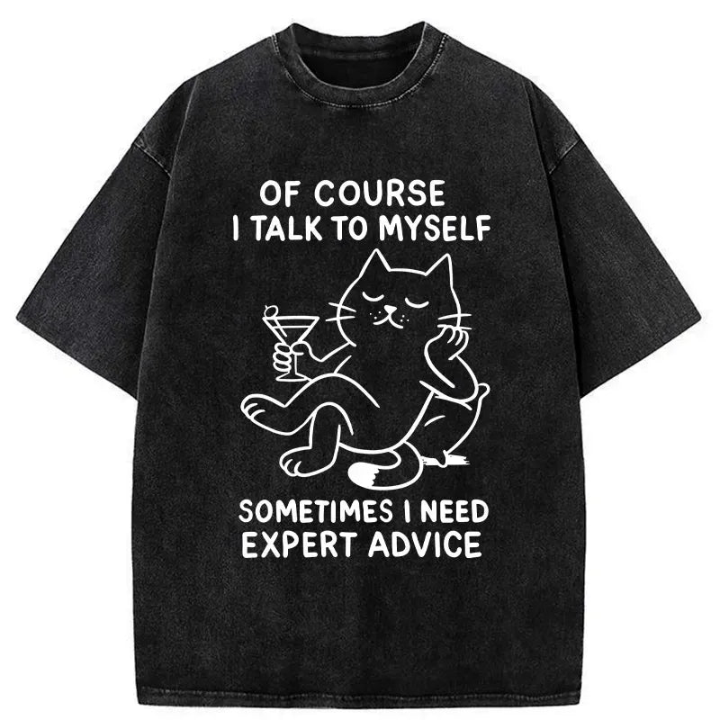 Washed Cat Tee Gift Idea