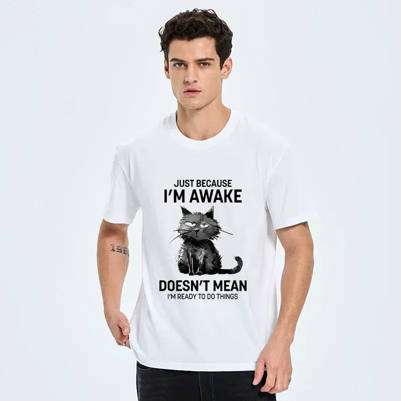 Cat Not Ready To Do Things T-Shirt On Sale
