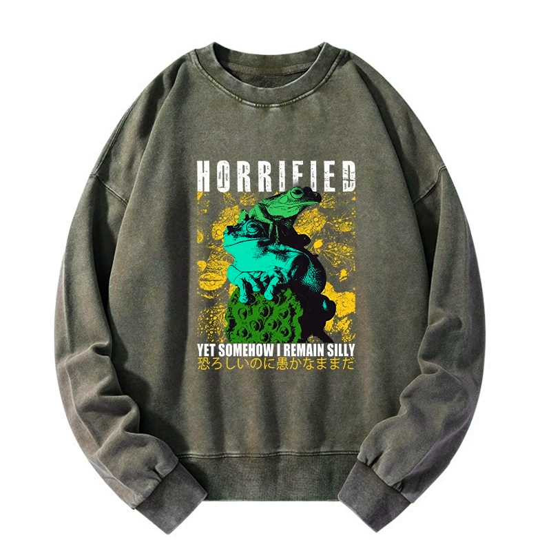 funny frog sweatshirt for daily wear