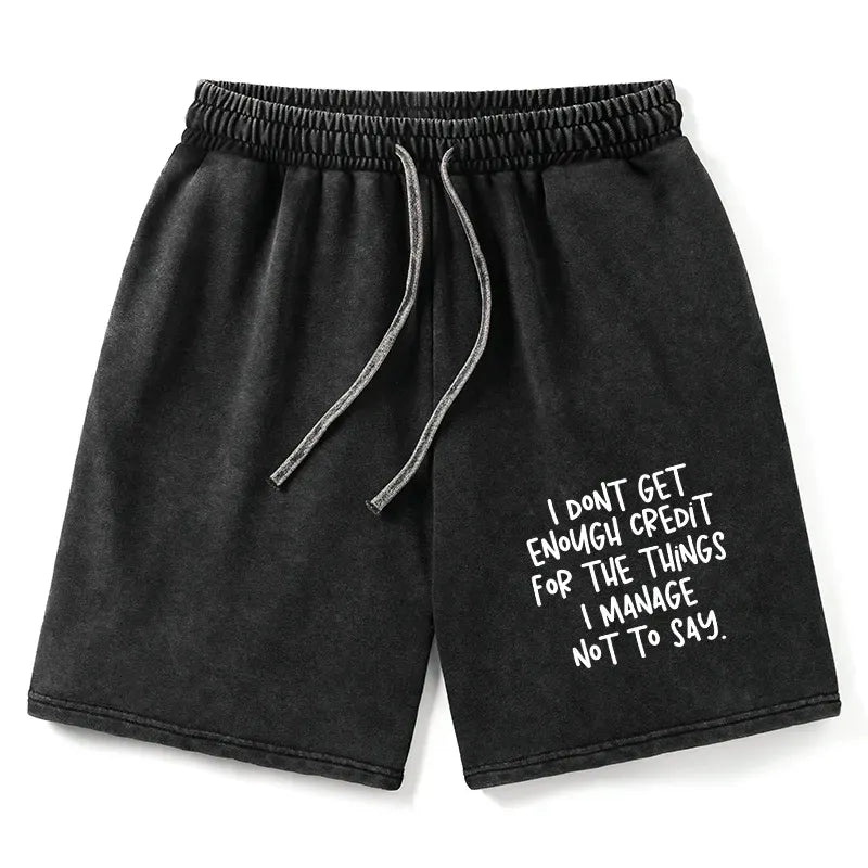 Kyoto-Lion Saying No Is A Superpower Washed Shorts