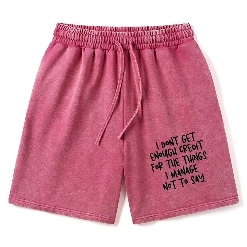 Kyoto-Lion Saying No Is A Superpower Washed Shorts