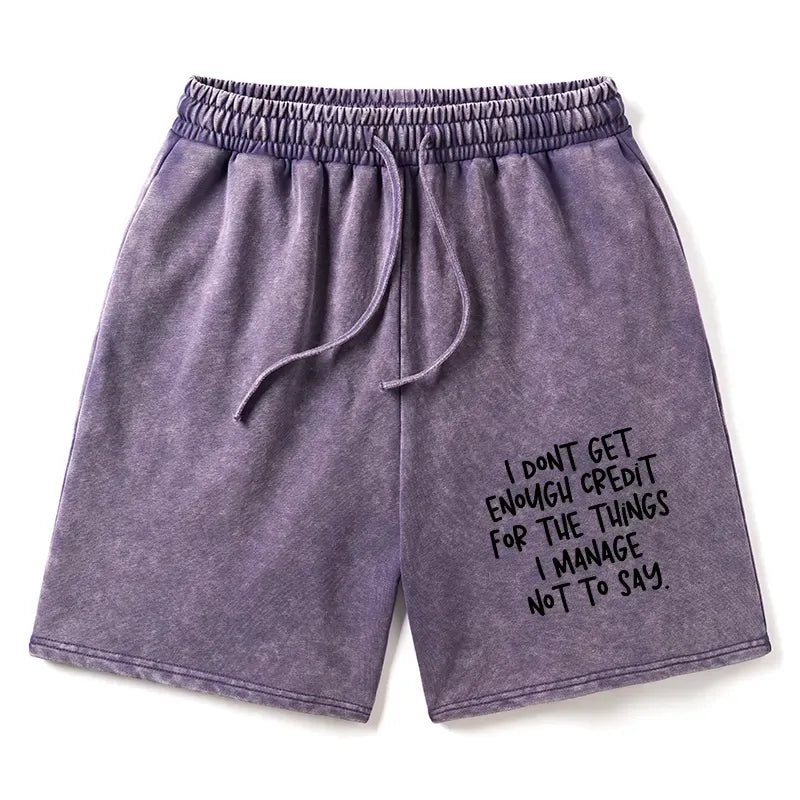 Kyoto-Lion Saying No Is A Superpower Washed Shorts