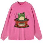Japanese Frog Washed Long Sleeve T-Shirt