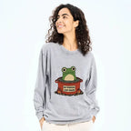 Japanese Frog Washed Long Sleeve T-Shirt