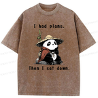 vintage panda tee streetwear free shipping