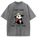 Kyoto-Lion The Maybe Later Panda Washed T-Shirt