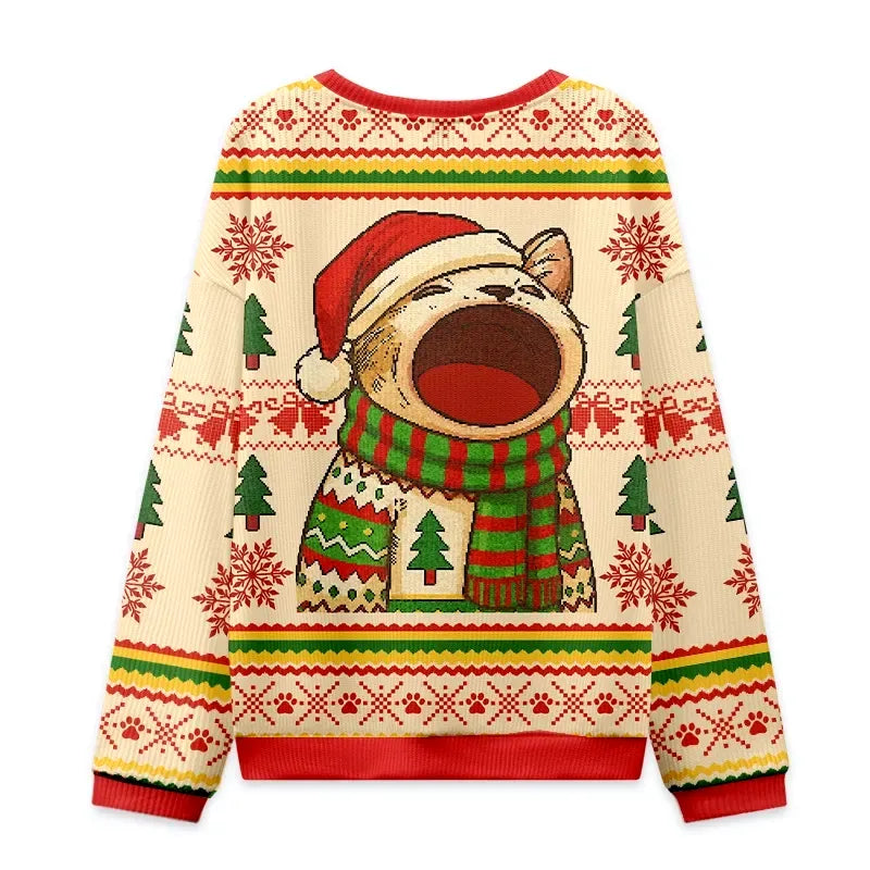 Japanese ugly Christmas sweatshirt for holiday party