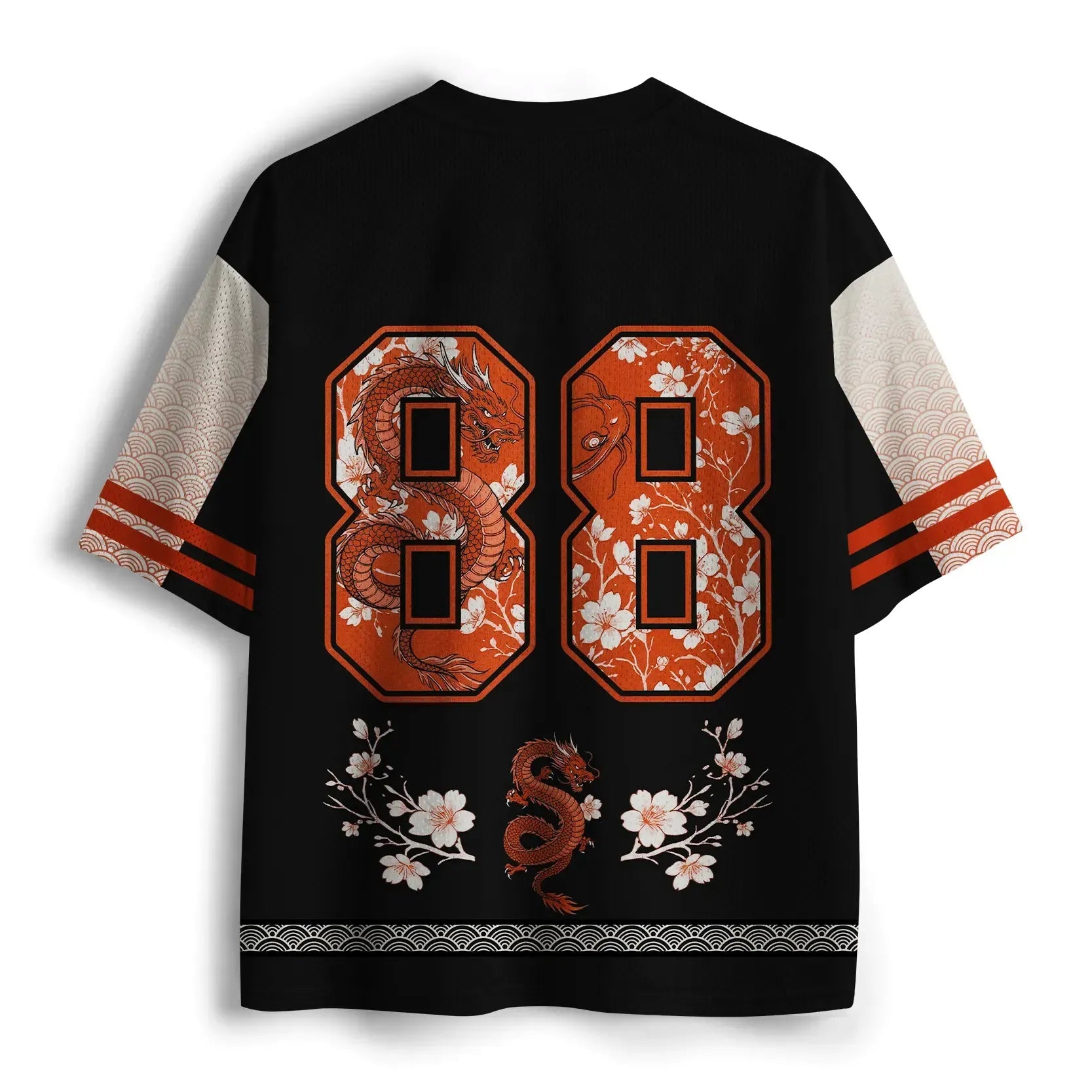 Sakura Dragon Mesh Jersey for Summer