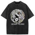 Washed Dragon Tiger T-Shirt for Streetwear
