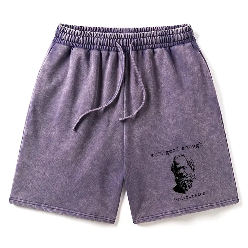 Vintage Washed Shorts for Casual Wear