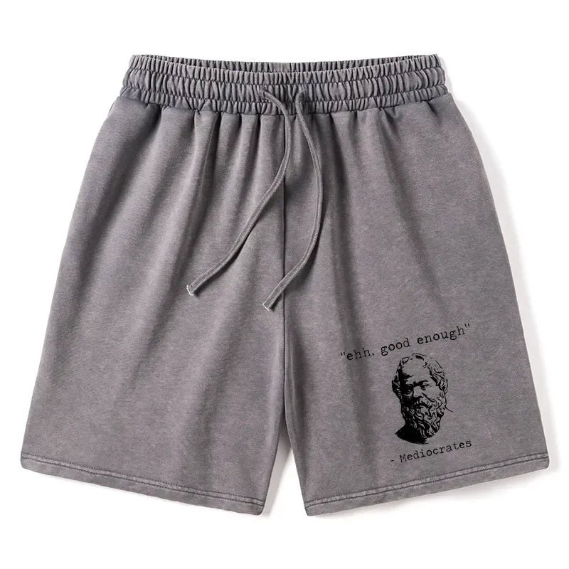 Kyoto-Lion Mediocrates Meme Washed Shorts