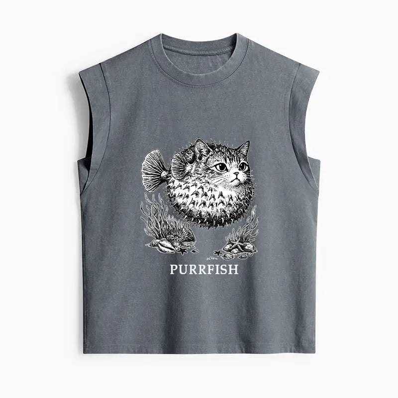 Japanese Streetwear Tank Top for Summer