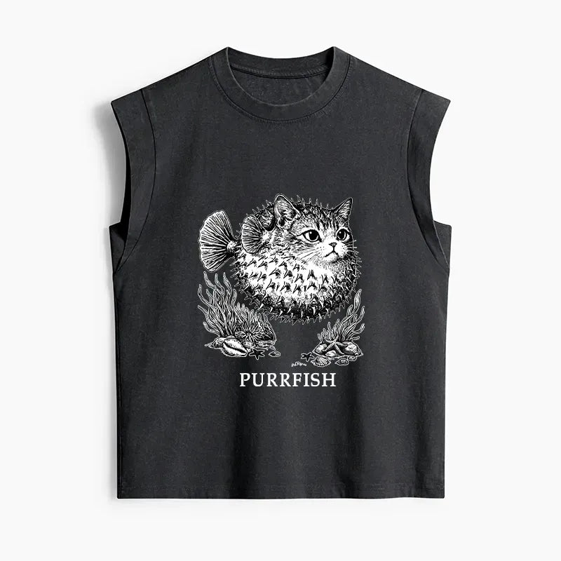 Japanese Streetwear Tank Top for Summer