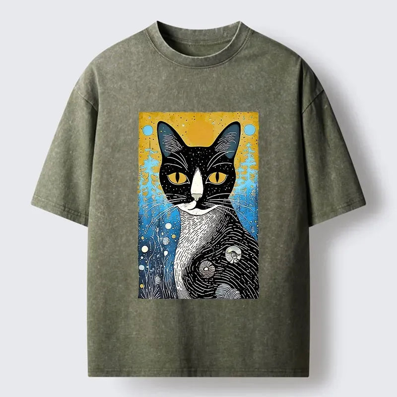 Retro Japanese Nature Folk Art T-Shirt