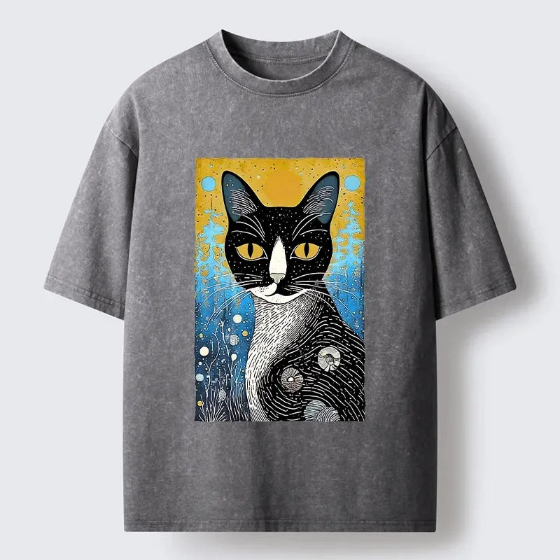 Retro Japanese Nature Folk Art T-Shirt