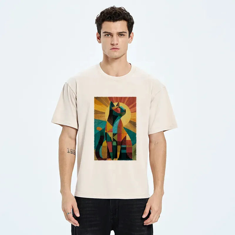 Vintage Halo Cat Tee for Anime Convention
