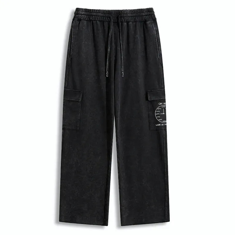 Washed Utility Sweatpants for Gift for Him