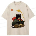 Washed Japanese T-Shirt for Streetwear