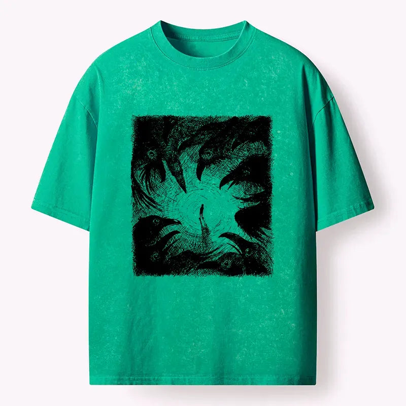Japanese Washed T-Shirt for Daily Wear