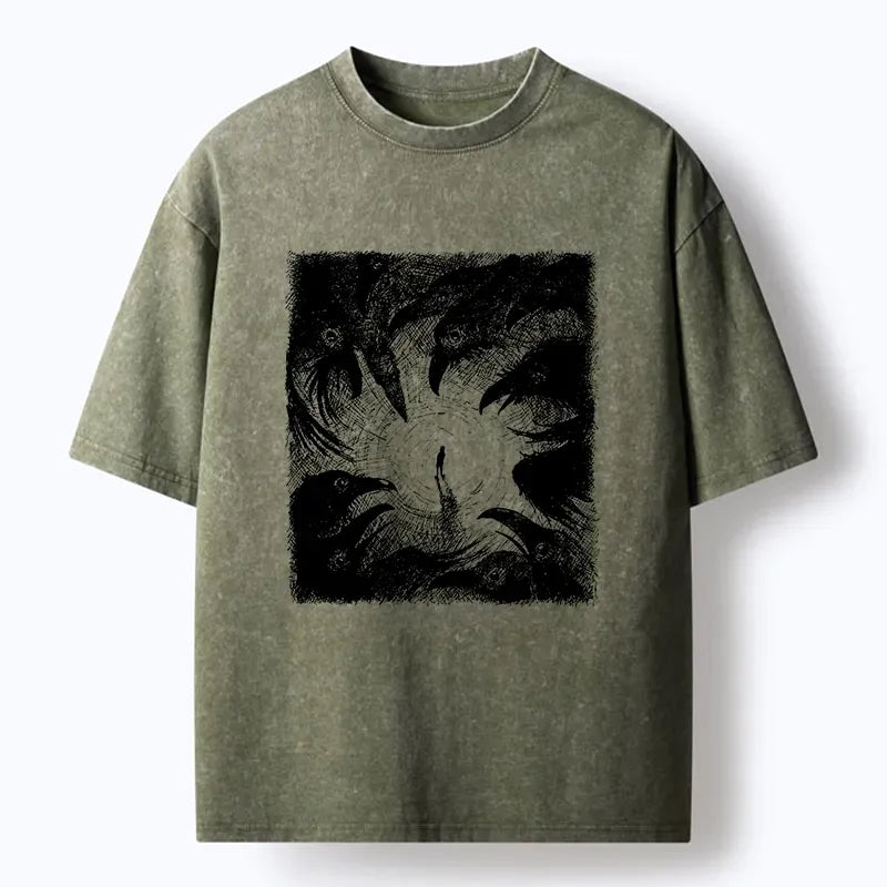 Kyoto-Lion Deep In The Abyss Washed T-Shirt